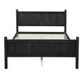 thumbnail image 5 of MODERNLUXE Full Size Platform Bed with Headboard & Footboard,Solid Wood Bed Frame with Under Bed Storage for Teens Adults Guests, Easy Assembly,Black, 5 of 8