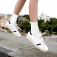 thumbnail image 5 of Calcetines Blancos para Mujer 5 Pares Bonitos Calcetines Largos Calcetines Redondos para Mujer Calcetines Suaves de Medias Ligeras y Finas de Algodón para Mujer, 5 of 5