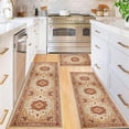 thumbnail image 4 of Boho Rug Sets 3 Pieces Runner Rugs Vintage Kitchen Runner Bohemian Area Rug Floor Mat Washable Runner for Laundry Room Hallway Living Room Entryway, 4 of 6