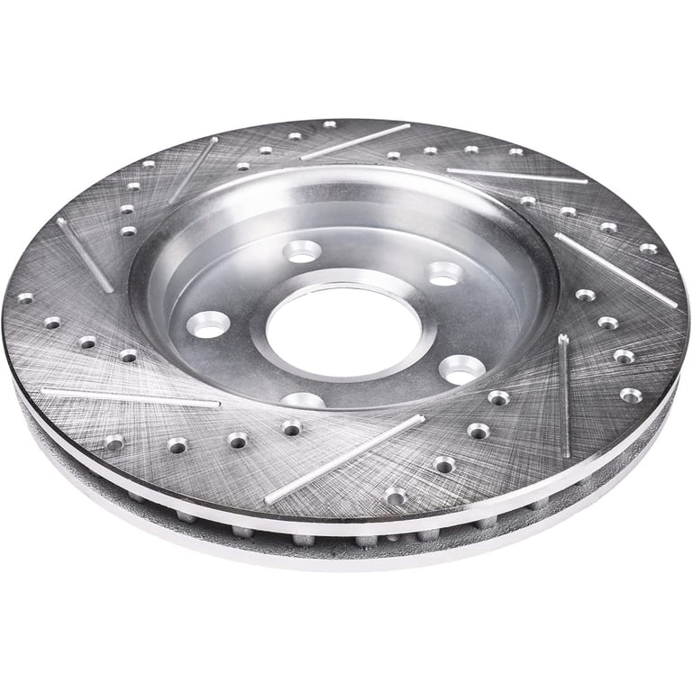 Detroit Axle Front Brake Rotors For 1998-2002 Crown Victoria/Grand Marquis/Town Car - Pair Of Zinc Plated Disc Brakes, R-54060 2 thumbnail image