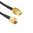 thumbnail image 3 of Uxcell 33 '' RG174 RP-SMA Male to RP-SMA Female Antenna Extension Cable  Longer Length Metal Black 2pcs, 3 of 6