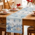thumbnail image 5 of Blue Starfish Coastal Table Runner 90 Inches, Summer Beach Nautical Coral Shell Bed Runner Dresser Scarves Tabletop for Indoor Outdoor Parties/Ceremony/Banquet, 13" x 90", 5 of 9