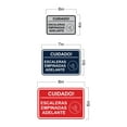 thumbnail image 6 of Signs ByLITA Classic Framed Cuidado Escaleras Empinadas Adelante Door or Wall Sign Easy Installation | Health And Safety | Building And Hospitality Sign (Blue) - Medium, 6 of 8
