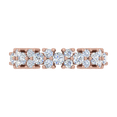 thumbnail image 3 of 1 Carat Diamond Wedding Band Ring in 14K Rose Gold (Ring Size 7.75), 3 of 5