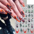 thumbnail image 4 of Calcomanías para uñas ZASKHLD, 4 hojas, arte de uñas Halloween 5D, 4 of 7