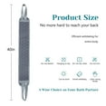 thumbnail image 2 of Exfoliating Back Scrubber with Handles, 40 Inch Double-Sided Back Exfoliator Body Scrub Towel, Exfoliating Washcloth Bath Tool for Use in Shower, Back Washer for Men & Women, 1 Pcs, 2 of 6