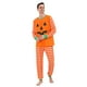 thumbnail image 3 of Halloween Family Pajamas Men's Halloween Print Family Matching Long Sleeve Top Pants Set, 3 of 9