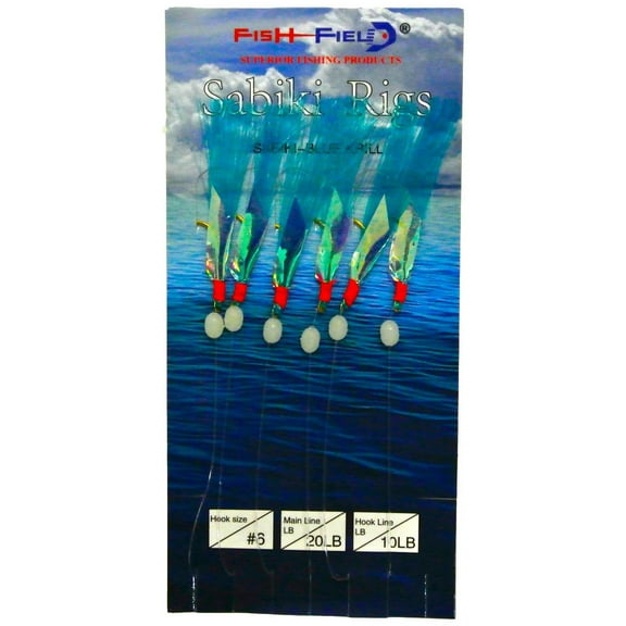 Fish Field Blue Krill Sabiki Rigs Size 4