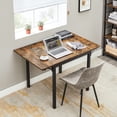 thumbnail image 2 of VASAGLE Folding Dining Table, Drop Leaf Extendable, for Small Spaces, Seats 2-4 People, Industrial, 33.3 x 30.7 x 30 Inches,Brown, 2 of 9