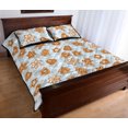 thumbnail image 3 of Christmas Gingerbread Cookie Pattern fondo Quilt Bed Set, 3 of 5