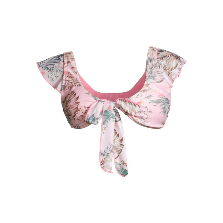 Blu C Juniors Printed Swimsuit Top Walmart