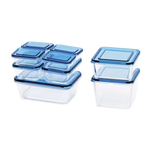 HIABIO 9 Pcs 1:12 Dollhouse Accessories Mini Plastic Fresh-keeping Box with Lid Miniature Food Storage Container for Case for Doll Scene Decorations