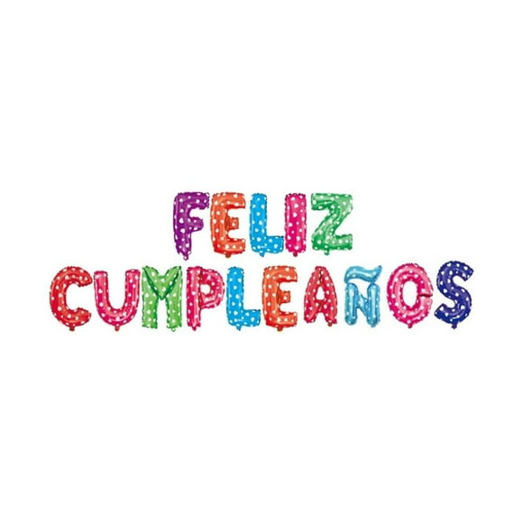 Globo Letras Feliz Cumpleños Icasi 1 pieza