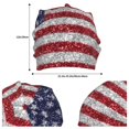 thumbnail image 2 of Naloa America Flag Glitter Beanie for Men Women Knitted Unisex Winter Hat Beanies Cap Knit Cuffed Beanies Hats, 2 of 7
