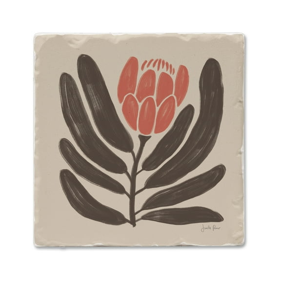 Thirstystone "Simple Flower" Single Tumbled Tile Stone Coaster