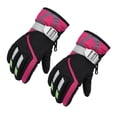thumbnail image 1 of Inteprter 1 par de manoplas para niños, guantes gruesos estampados impermeables de invierno, artículos deportivos cómodos portátiles para actividades Suministros térmicos Negro Inteprter HA059841-04B, 1 of 6
