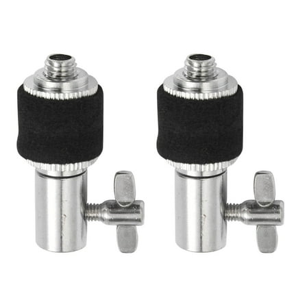 2X Alloy Hi-Hat Clutch for Hi Hat Cymbal Stand Jazz Drum Percussion Tool Instrument Parts & Accessories,2 x Hi-Hat Clutch,Black & Silver