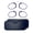 Navy, variant on Waloo 2-Pack Pocket-Stick Slim Reading Glasses with Storage Cases - Black (+3.00)