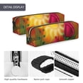 thumbnail image 4 of Easygdp Rose Psychedelic para Estuche de Lápices de Cuero, Estuche de Papelería de Cuero, Estuche de Gran Capacidad con Cremallera, 4 of 7