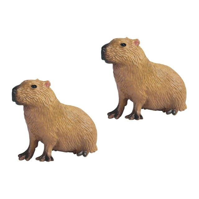Figuritas de ,Juguete de colección de juguetes de figuras de realistas,Figuritas de ,modelo de juego,recuerdo de fiesta,Simulación Figuras Juguetes Animal Sunnimix Figuritas de carpincho