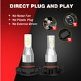 thumbnail image 4 of For Pontiac G8 2008-2009 LED Fog/Driving Light Bulb Kit 5202/2504/PS24W White 6000K 2x, 4 of 10