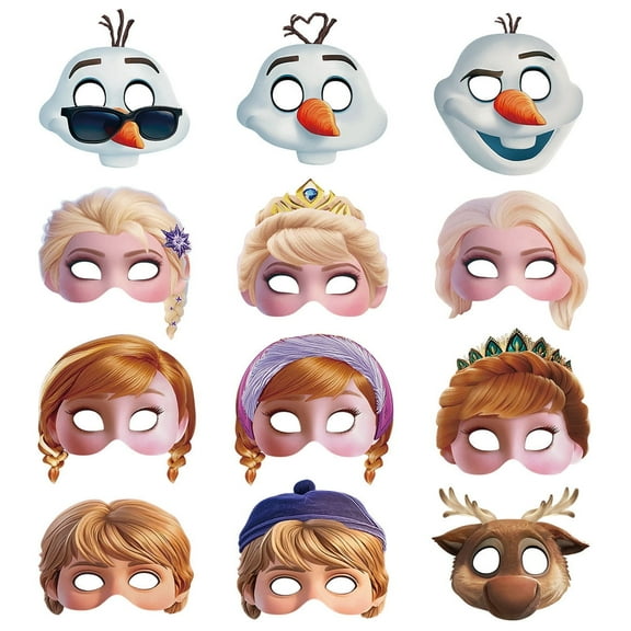 24PCS Frozen Paper Party Glasses Birthday Party Decoration Supplies PhotoStudio Props Birthday Game Prop Gift.