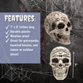 thumbnail image 3 of Zodiac & Spirit Board Skulls- 2 Pack, 7" x 6.5" Human Head Skeleton Sculpture-Indoor Home Fall Decor for Parties - Prop Decorations for Houses, 3 of 4