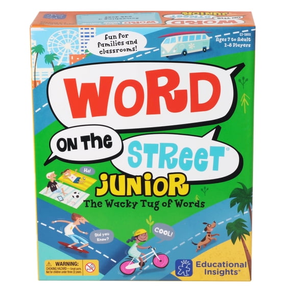 Educational Insights Word on The Street Junior, Vocabulary & Word Game for Home & Classroom, Ages 7 