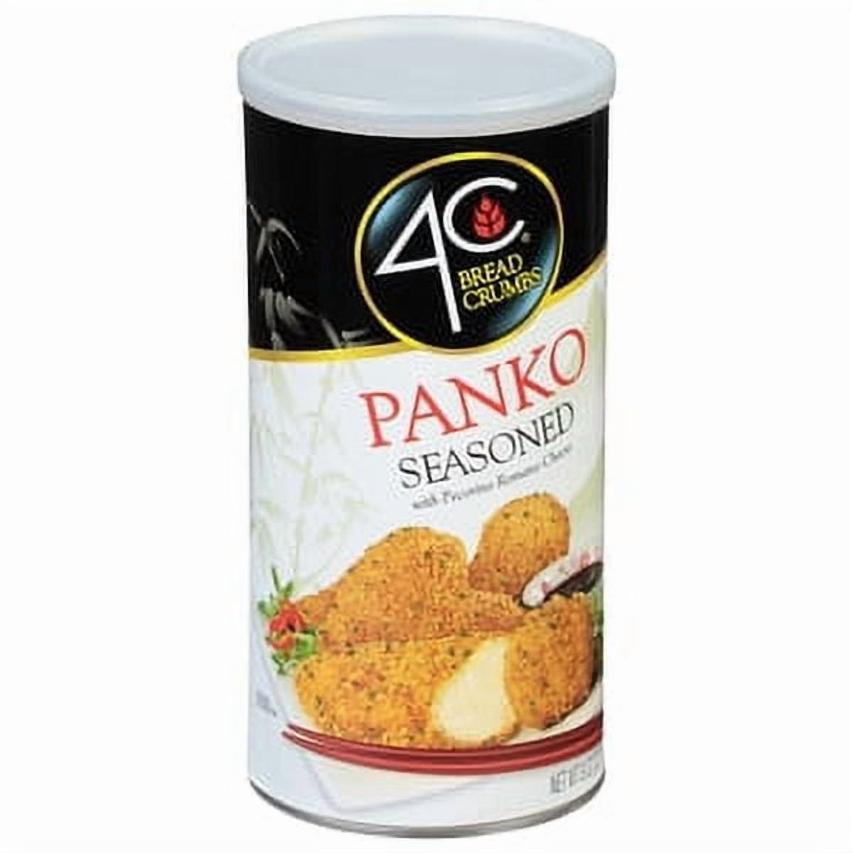 (6 pack) 4C Japanese Style Seasoned Panko Bread Crumbs 8 oz. Canister