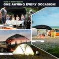 thumbnail image 3 of KNOX Universal Canopy Tent for Camping, Pop-Up Canopy Tent Awning with Sidewall, Compatible with Truck Tailgate, SUV, RV, Van, Portable Teardrop Awning Shade for Camping, Beach, Picnics (Black), 3 of 9