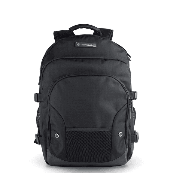Large 16" TechProducts360 Tech Pack - Black- Backpack/Laptop Bag for School, Travel (Carry-Ons), Work - PN: TPBPX-115-2201 ( s)