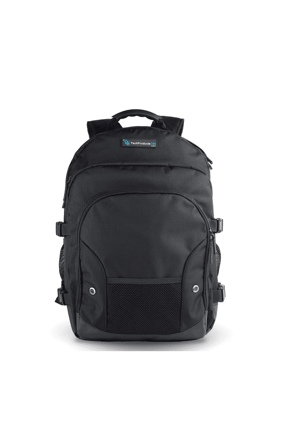 Large 16" TechProducts360 Tech Pack - Black- Backpack/Laptop Bag for School, Travel (Carry-Ons), Work - PN: TPBPX-115-2201 ( s)