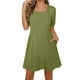 thumbnail image 1 of Vestido de Verano de Manga Corta para la Impresión de las Mujeres Diseño de Cuello Redondo, Vestido Casual de Poliéster Ligero, 1 of 9