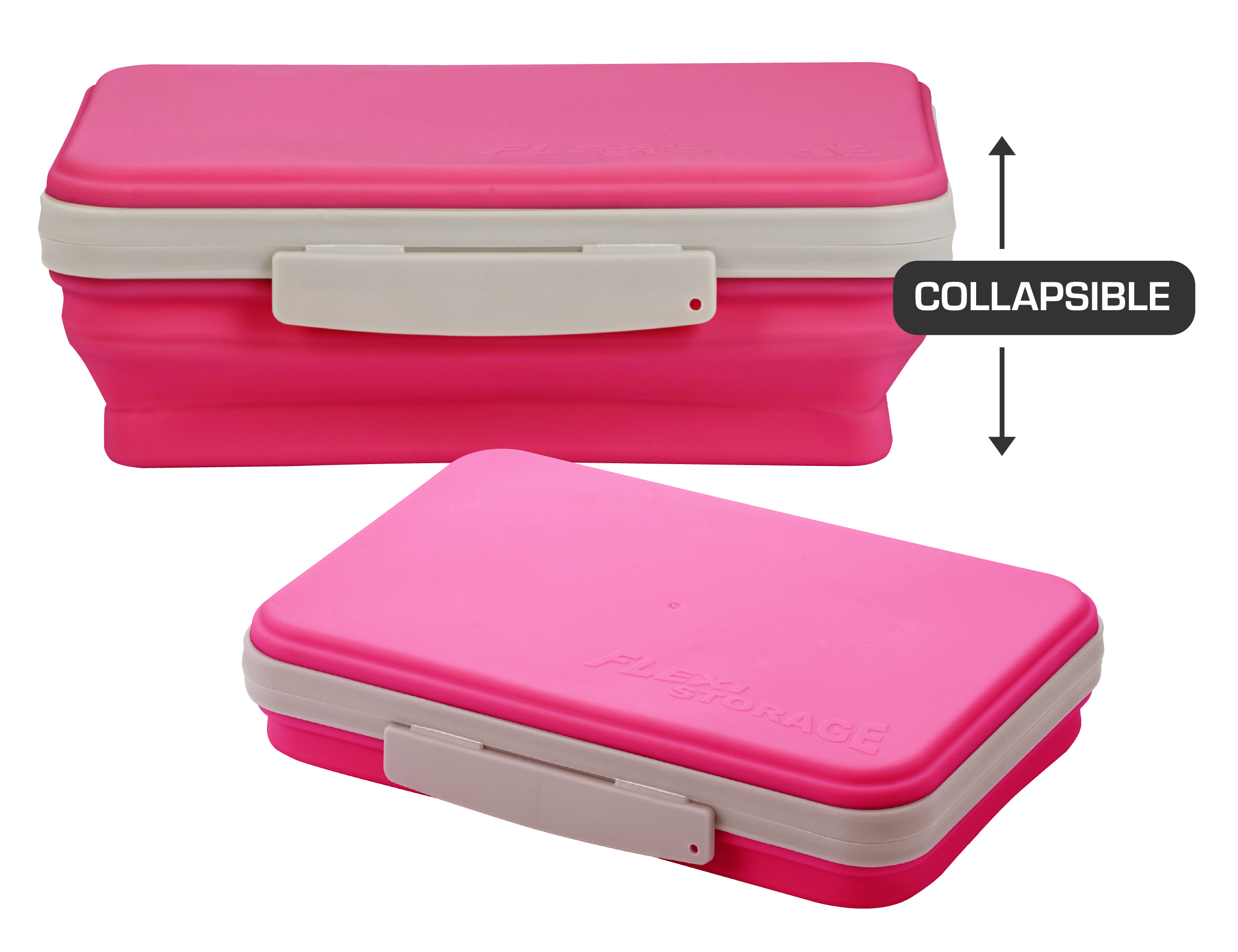 It's Academic Hard Plastic Pencil Box, Pink and Blue