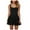 Black, variant on Pimfylm Women's Regular-Fit Cotton Sateen Smocked Bodice Short Dress Green, S