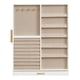 thumbnail image 4 of SONGMICS Caja de Joyas Giratoria 360°, Organizador de Joyas con 7 Cajones, Blanco Nube, 4 of 8