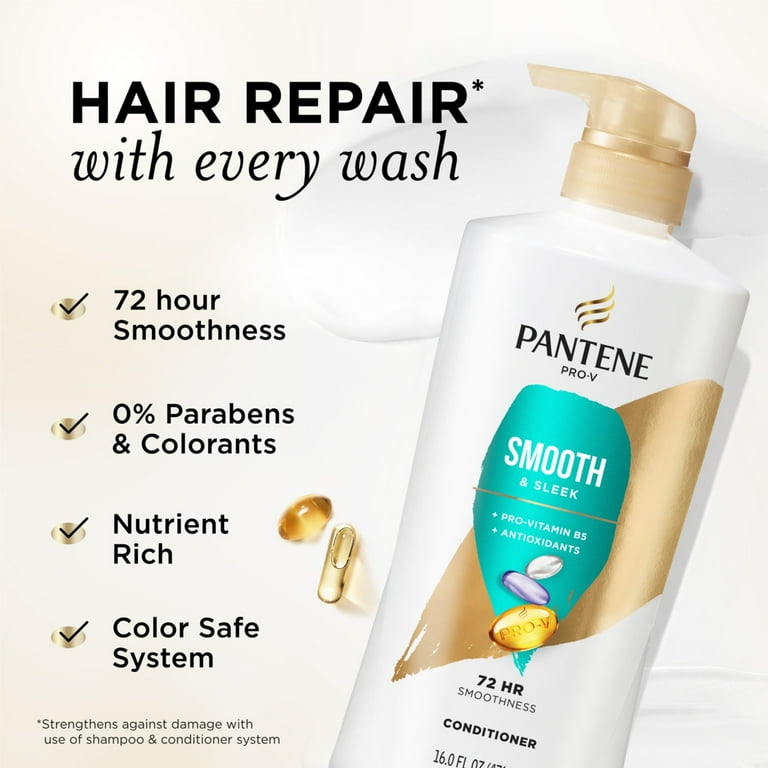 Pantene Pro-V Smooth and Sleek Conditioner, Shine Enhancing