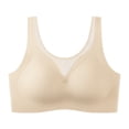 thumbnail image 5 of WCJM Up To 50% Off Bra Low Rise Sheer Matching Bra And Panty Set Nylon,Spandex Bra Beige,Xxxl, 5 of 5