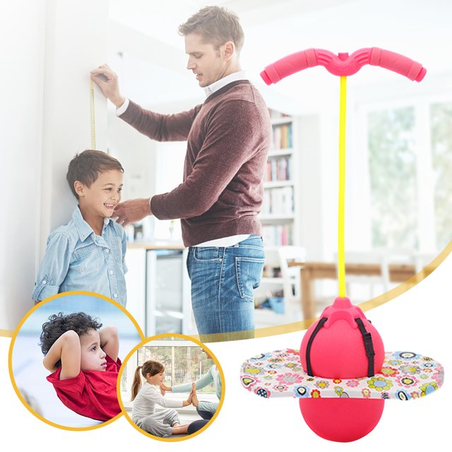 Pelota que despide con mango que despide la pelota pop antideslizante resistente para niños y adultos