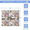 thumbnail image 4 of Cartoon Bear Panda Koala Washcloth 12x12in Set, 2 Pack Absorbent Cotton Towel Square Kitchen Dishes Towels, Soft Cleaning Face Hand Towel Fast Drying, 4 of 7