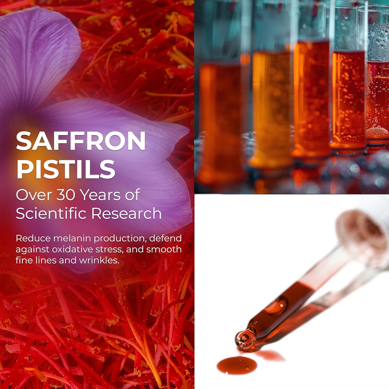 Abera Saffron Brightening Serum for Dark Spots, Uneven Tone & Hydration, 1.01 fl oz