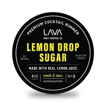 LAVA Premium Lemon Drop Sugar Portable Cocktail Glass Rimmer