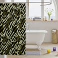 thumbnail image 3 of Manfei Rustic Camouflage Shower Curtain 72Wx72L, Contemporary Art Camo Shower Curtain 72Wx72L, Olive Green, 3 of 5