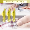 thumbnail image 5 of 50Pcs Sewing Machine Needle Threader, Fish Type Tool Quick Sewing Threader Needle for DIY Small Eyes Embroidery Floss with Seam Ripper. Yellow, 5 of 5