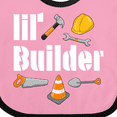 thumbnail image 4 of Inktastic Lil Builder- Future Construction Worker Boys or Girls Baby Bib, 4 of 4