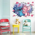 thumbnail image 3 of 3D Cartoon  wall stickers Wall Sticker Cartoon Pink Kids Wall Decals Peel and Stickers for Walls Bedroom Living Room Home Décor(15.7X23.7) Inch, 3 of 5