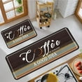 thumbnail image 4 of 2 Piece Coffee Themed Kitchen Rug Set, Soft and Absorbent Kitchen Floor Mats, Vintage Style Decor 17x30+17x47 Inches, 4 of 6