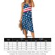 thumbnail image 2 of Faldas largas Vestido midi de playa sin mangas con tirantes para mujer del Día de la Independencia (azul oscuro XXL) Cgtredaw Azul oscuro T XXL para Mujer, 2 of 8