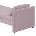 thumbnail image 4 of Modern Upholstered Chaise Lounger Daybed with Pillows Pink, 4 of 5