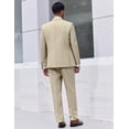 thumbnail image 5 of COOFANDY Men's 2 Piece Suit Slim Fit Suits for Men Two Button Blazer Formal Business Jacket Suit for Wedding Prom Dinner, 5 of 6